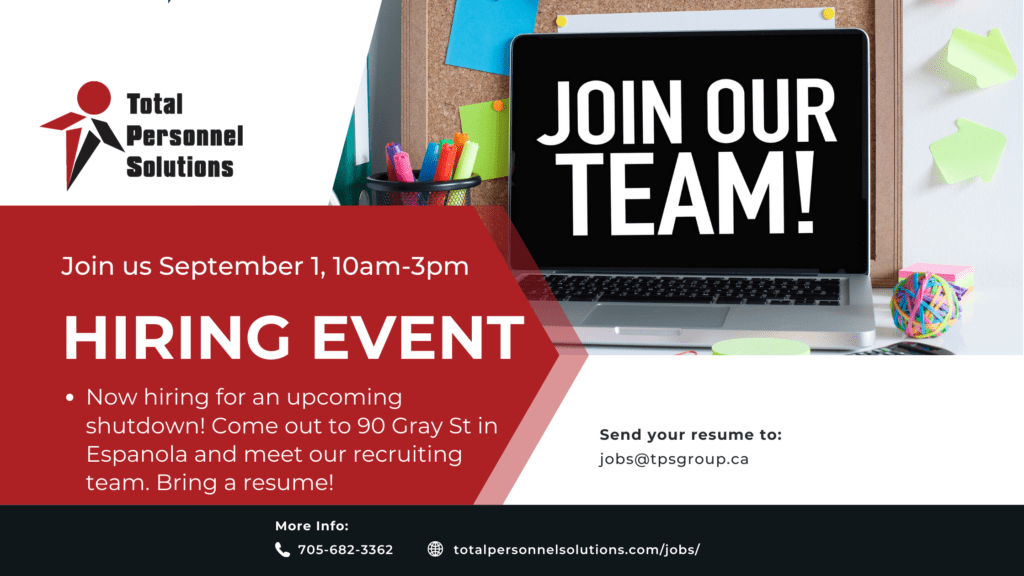 Read more about the article Hiring Event! Join Total Personnel Solutions September 1